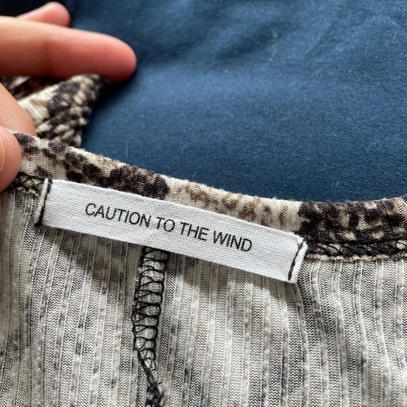 Animal Print Long-Sleeved Mini Dress - Picture 2 of 2